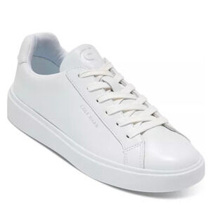 Cole Haan Women's Grand Crosscourt Daily Sneaker White Leather Size 8.5 Low Top